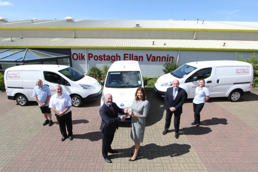 Post Office trials electric delivery vans Energy FM Isle of Man
